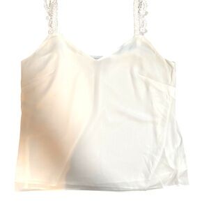 The Limited Ivory‎ Lace Trim Cami